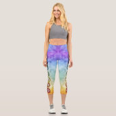 Leggings Capri Couleur cravate Chakra (Recto)