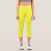 Leggings Capri couleur jaune maximum (Recto)