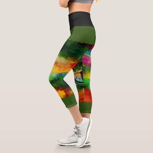 Leggings Capri Couleur mixte (Gauche)