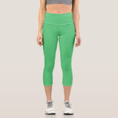 Leggings Capri couleur Paris vert (Recto)
