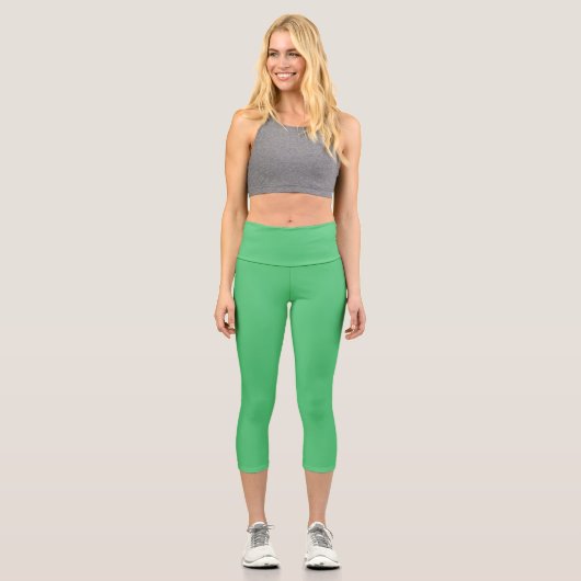 Leggings Capri couleur Paris vert (Recto)