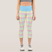 Leggings Capri Couleur Pastel Plaid (Recto)