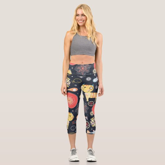 Leggings Capri Couleur Pop Activewear (Recto)