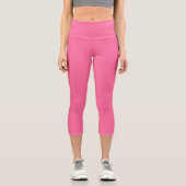 Leggings Capri couleur rose français (Recto)