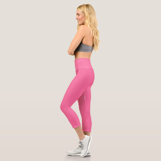Leggings Capri couleur rose français