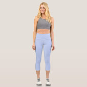 Leggings Capri Couleur uni clair perwinkle bleu clair (Recto)