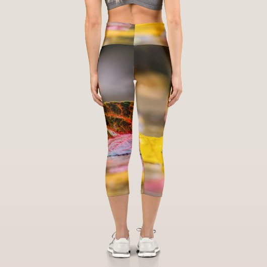 Leggings Capri Couleurs d'automne (Verso)