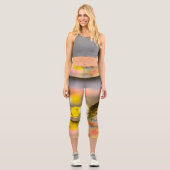 Leggings Capri Couleurs d'automne (Recto)