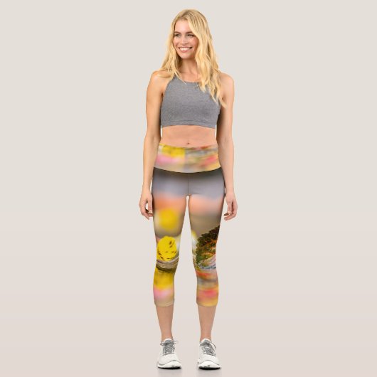 Leggings Capri Couleurs d'automne (Recto)