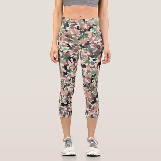 Leggings Capri Couleurs de fin d'automne (Recto)
