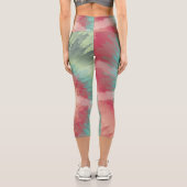 Leggings Capri Couleurs de Noël Tie Dye Yoga Pant (Verso)