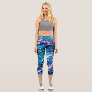 Leggings Capri Couleurs d'hiver Capris haut taille