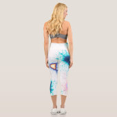 Leggings Capri Couleurs éclectiques vives (Verso)