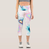 Leggings Capri Couleurs éclectiques vives (Recto)