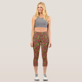Leggings Capri Couleurs Et Formes Abstraites (Recto)