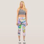 Leggings Capri Couleurs folles (Recto)