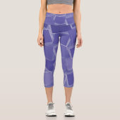 Leggings Capri Couleurs violettes éparpillées (Recto)