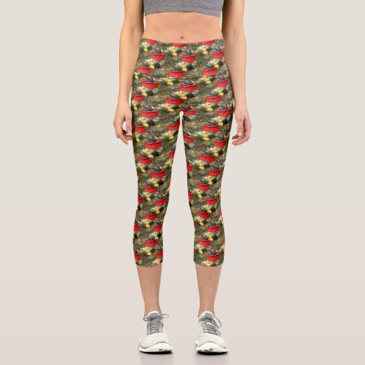 Leggings Capri Country Garden Squash Nature Motif (Recto)