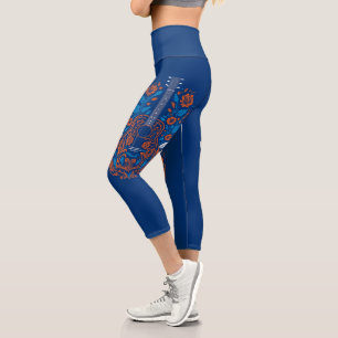 Leggings Capri Country Guitare Art