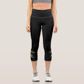 Leggings Capri Coureurs de Thanksgiving - Run Now Pie Plus Tard (Recto)