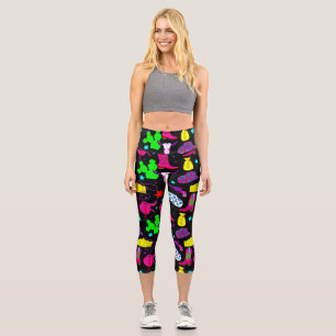 Leggings Capri cowgirl noire