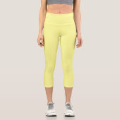 Leggings Capri Craie jaune (Recto)