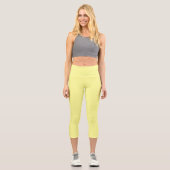 Leggings Capri Craie jaune (Recto)