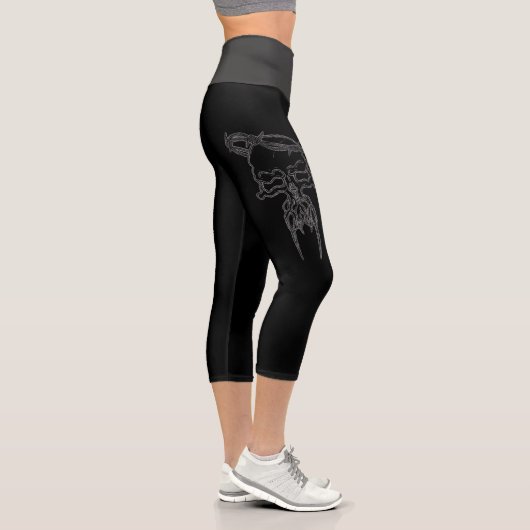 Leggings Capri Crâne (Droite)