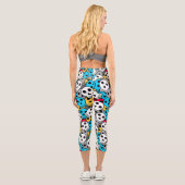 Leggings Capri Crâne coloré (Verso)