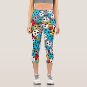 Leggings Capri Crâne coloré (Recto)
