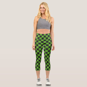 Leggings Capri Crânes verts et série tournesol Design 9