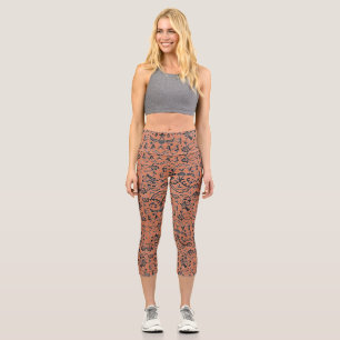 Leggings Capri Création de broderie au crochet 2