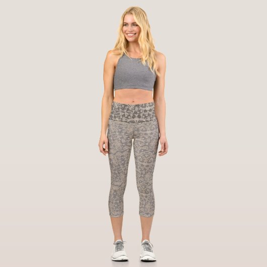 Leggings Capri Création de broderies de Crochet (Recto)