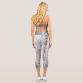 Leggings Capri Création de Motif Abstrait 3 (Verso)