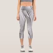 Leggings Capri Création de Motif Abstrait 3 (Recto)