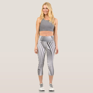 Leggings Capri Création de Motif Abstrait 3