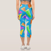 Leggings Capri Création de Motif de pastèque 10 (Verso)