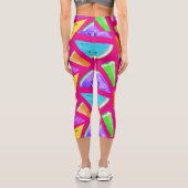 Leggings Capri Création de motif de pastèque 9 (Verso)