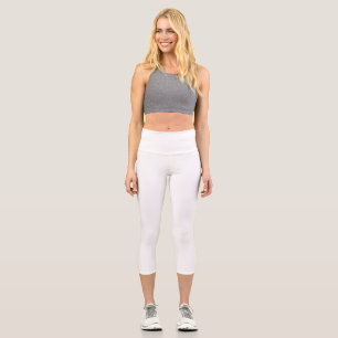 Leggings Capri Créez votre  raquette de Pickleball blanche
