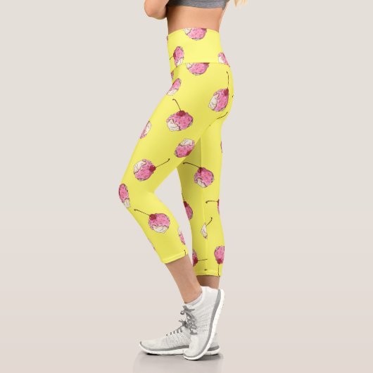 Leggings Capri Crème glacée (Gauche)
