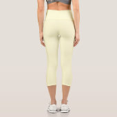 Leggings Capri Crème solide (Verso)