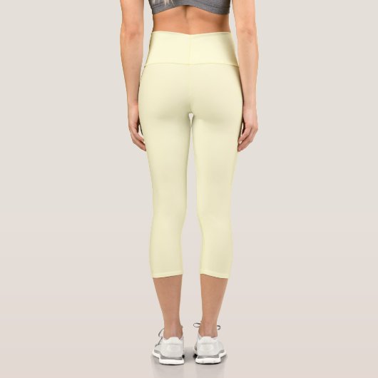 Leggings Capri Crème solide (Verso)