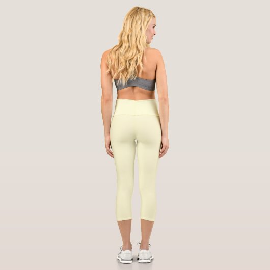 Leggings Capri Crème solide (Verso)
