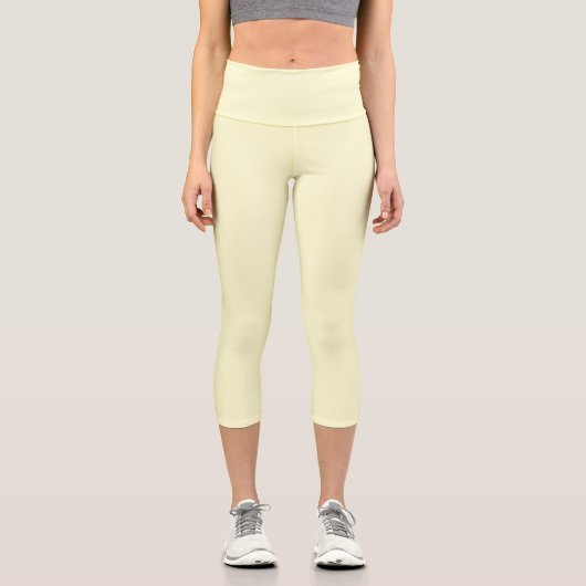 Leggings Capri Crème solide (Recto)