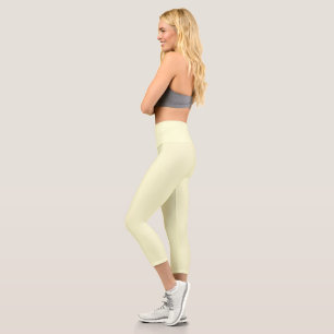 Leggings Capri Crème solide