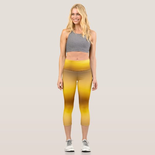 Leggings Capri Crépuscule d'Or (Recto)