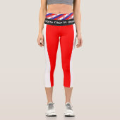 Leggings Capri Croate & Croate Drapeau mode, sport / Fitness (Recto)