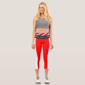 Leggings Capri Croate & Croate Drapeau mode, sport / Fitness (Recto)