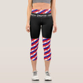 Leggings Capri Croate et Croate Drapeau, Fitness (Recto)