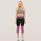 Leggings Capri Croate et Croate Drapeau, Fitness (Recto)